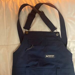 burton avalon bib snowpants in navy